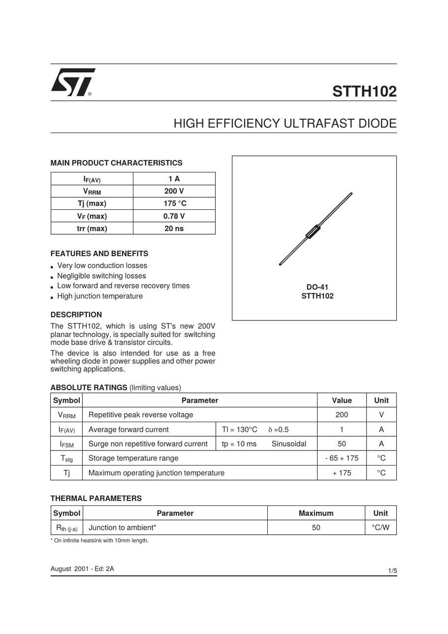 STTH102 Semikron Rectifier & Schottky Diodes