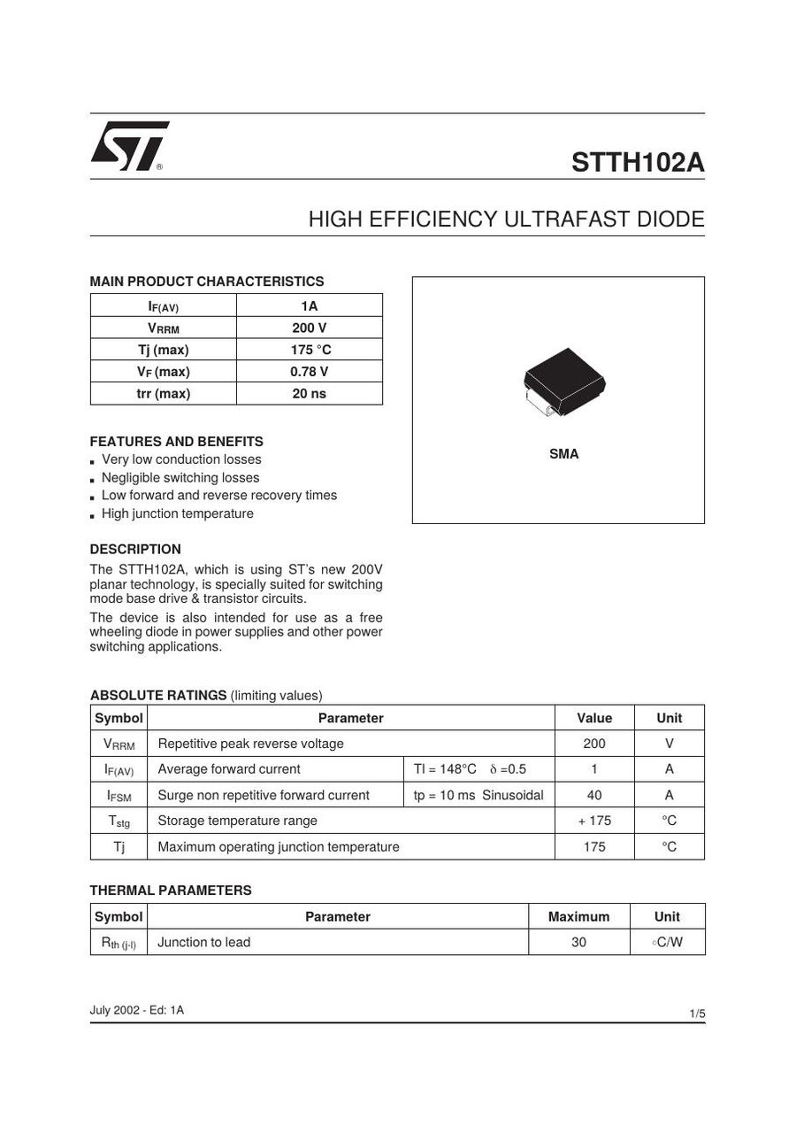 STTH102A Semikron Rectifier & Schottky Diodes