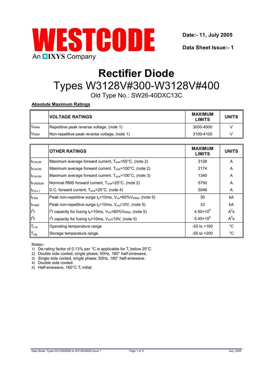 SW40CXC13C IXYS Diode & Rectifier Modules