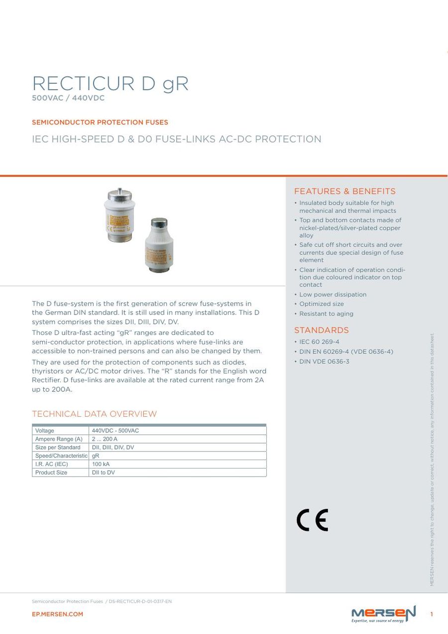 T215596 Mersen (Ferraz Shawmut) Fuses & Circuit Protection