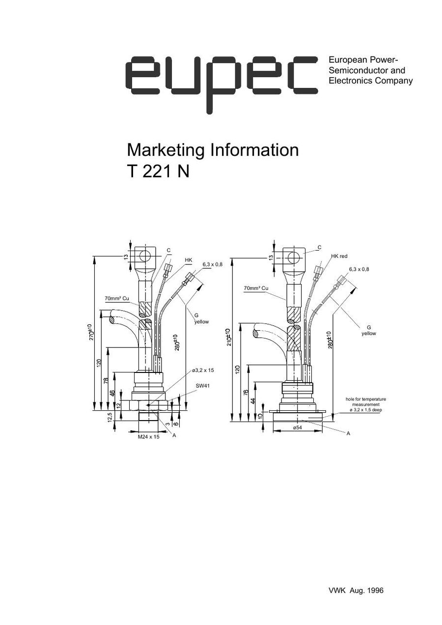 T221N14EOF SCR from Eupec Infineon