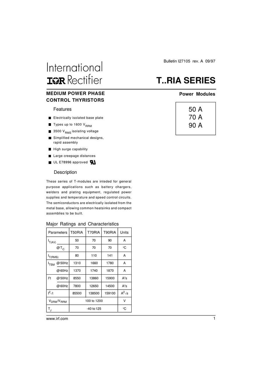 T50RIA120 POWERSEM Diode Module from POWERSEM