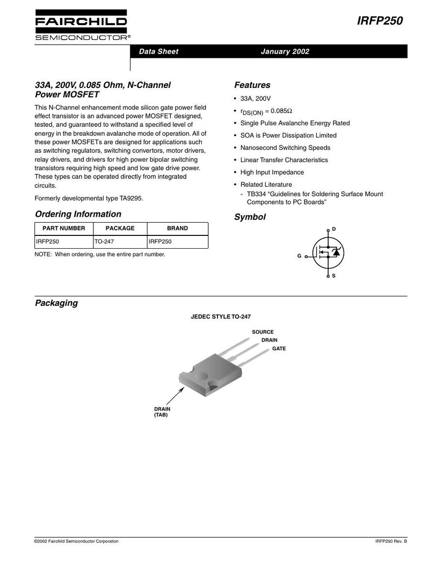 irfp250 International Rectifier MOSFET Modules