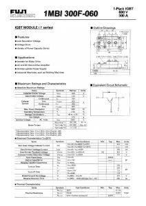 1MBI300F-060 Fuji Electric