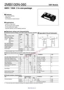 2MBI100N-060-10 Fuji Electric