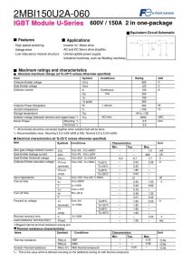 2MBI150U2A-060 Fuji Electric