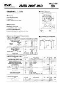 2MBI200F-060 Fuji Electric