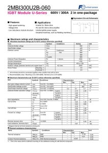 2MBI300U2B-060-50 Fuji Electric