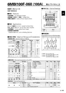 6MBI100F-060 Fuji Electric