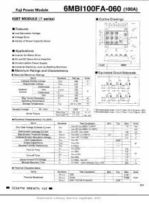 6MBI100FA-060 Fuji Electric