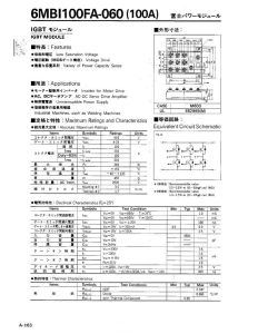 6MBI100FC-060 Fuji Electric