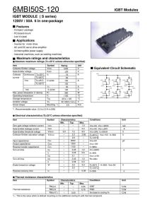 6MBI50S-120-52 Fuji Electric