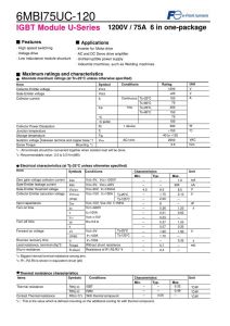 6MBI75UC-120-52 Fuji Electric