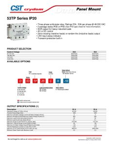 B53TP25C-10 Crydom