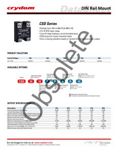 CSD2450 Crydom