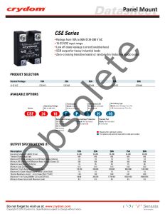 CSE2450 Crydom