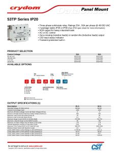 D53TP25C-10 Crydom
