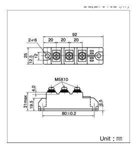 DD40F-160 SanRex Diode & Rectifier Modules