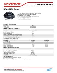 DRA4-MCXE240D5 Crydom