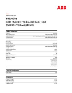 FS300R17KE3-AGDR-66C ABB