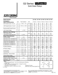 G2-1A02-SR Crydom