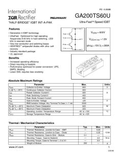 GA250TS60U International Rectifier IGBT Modules