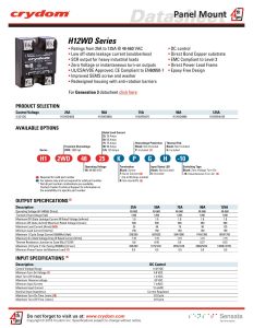 H12WD48110 Crydom