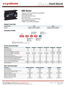 HDC100D120 Crydom