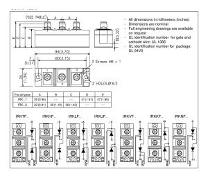 IRKTF132 International Rectifier Thyristor & SCR Modules