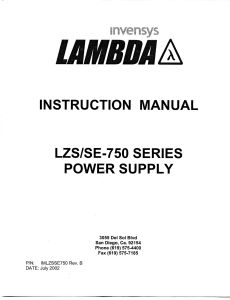 LZS-750-3 TDK-Lambda