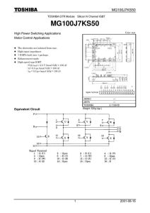 MG100J7KS50 Toshiba