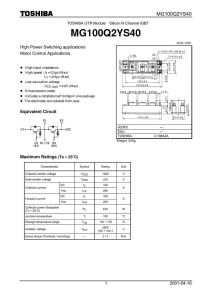 MG100Q2YS44 Toshiba