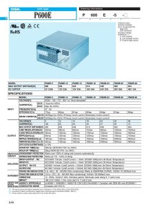 P600E-5 Cosel