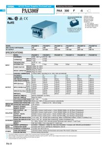PAA300F-5 Cosel