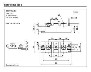 SKM100GB124D Semikron