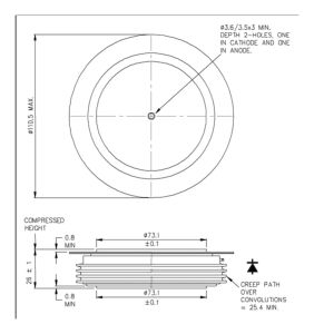 W3743ZD500 Westcode Diode & Rectifier Modules