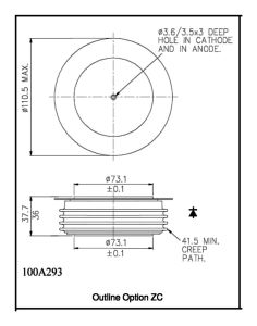 W8405ZC100 Westcode Thyristors / SCRs (Discrete & Press-pack)